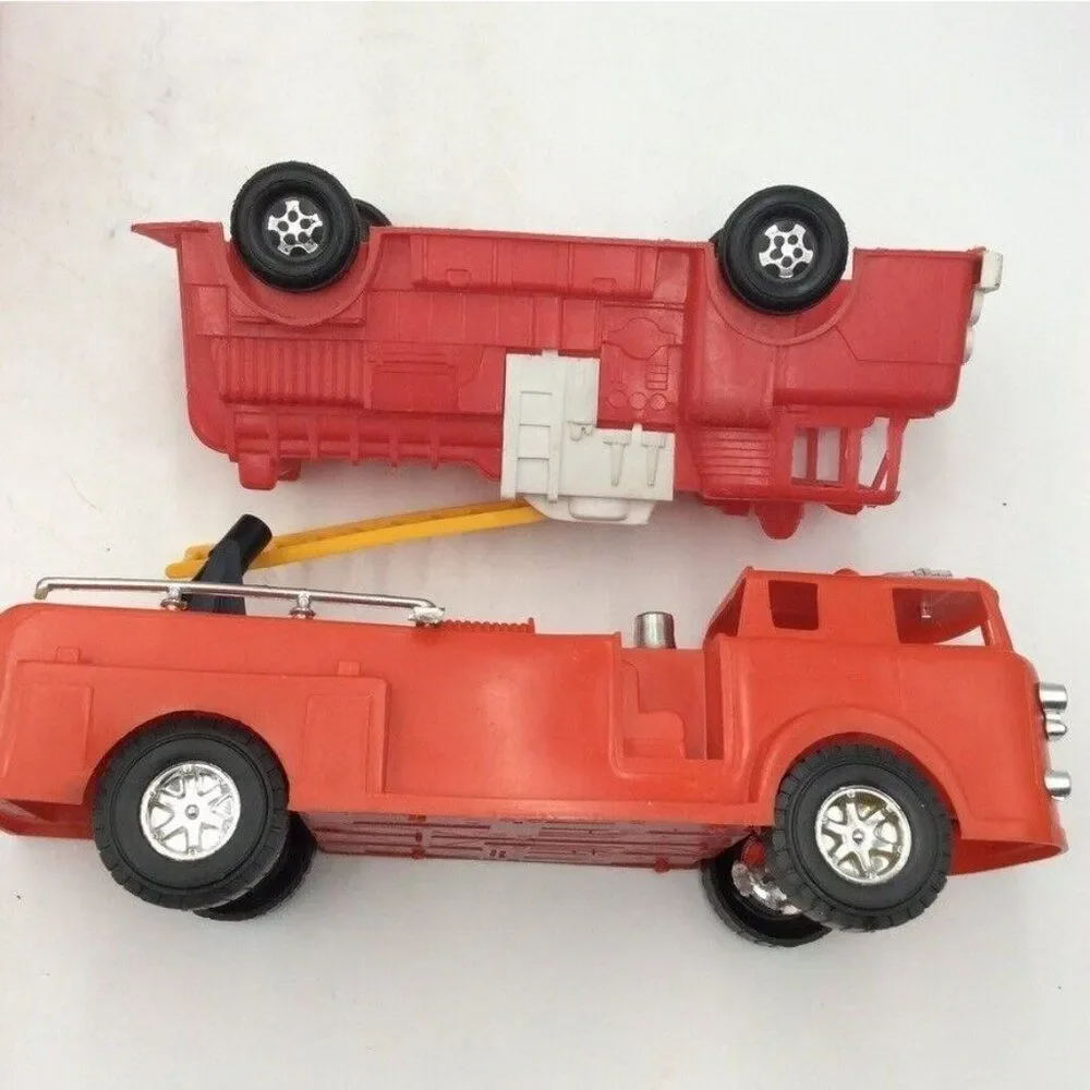 Red Plastic Paw Patrol Firefighter Marshal Chief Hat Plastic Firetrucks Lot 4